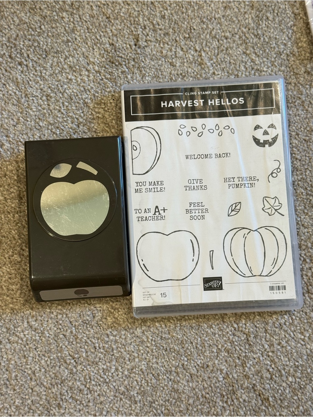 Stampin’ Up! Harvest Hellos Stamp Set & Apple Builder Punch Bundle